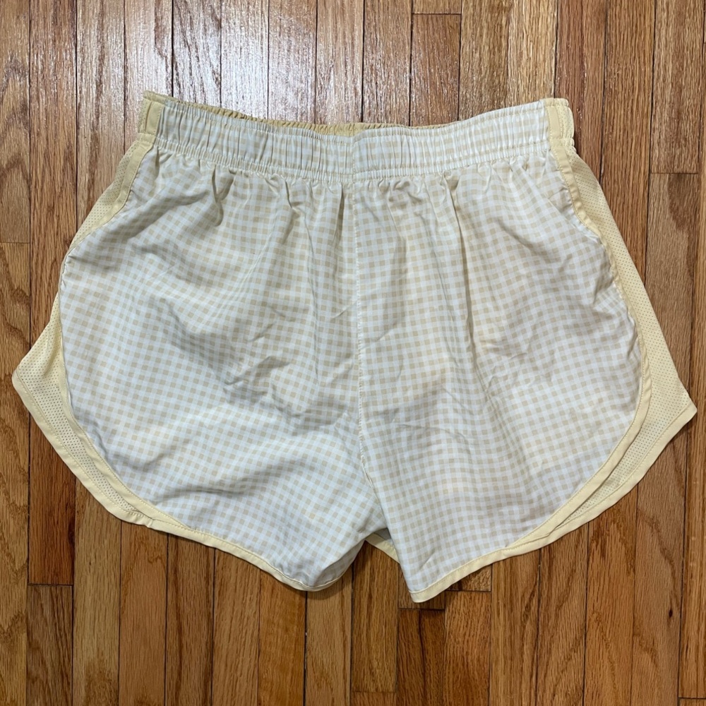 NIKE Yellow Gingham Shorts - Picture 8 of 12